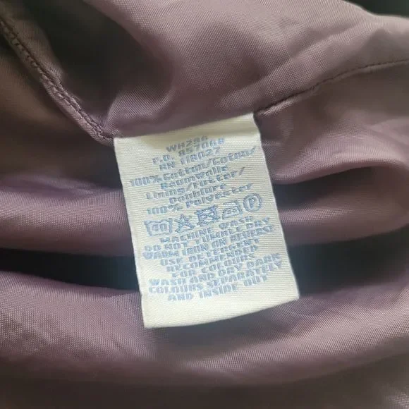 BODEN Corduroy Dress 6R Womens 3/4 Sleeve Embroidered Shift Midi Brown - Picture 10 of 11